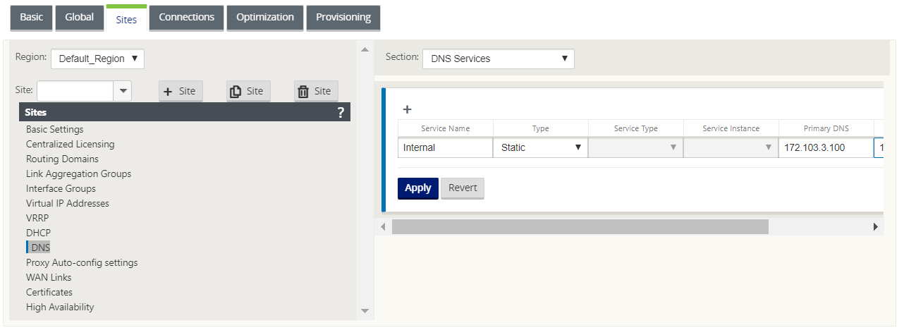 Site-statisches DNS