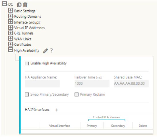 SD-WAN 高可用性1