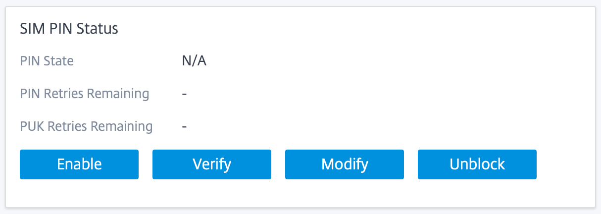 新的用户界面 SIM PIN 状态
