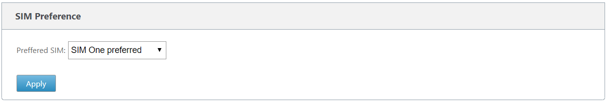 SIM-Präferenz