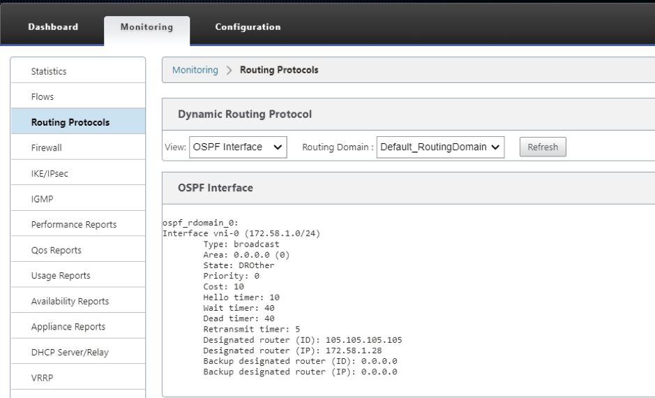 OSPF-Parameter