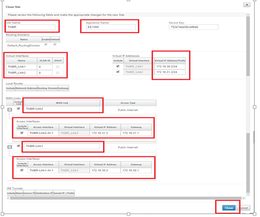 SD-WAN Center Zero-Touch-Bereitstellung neuer Standort erstellen