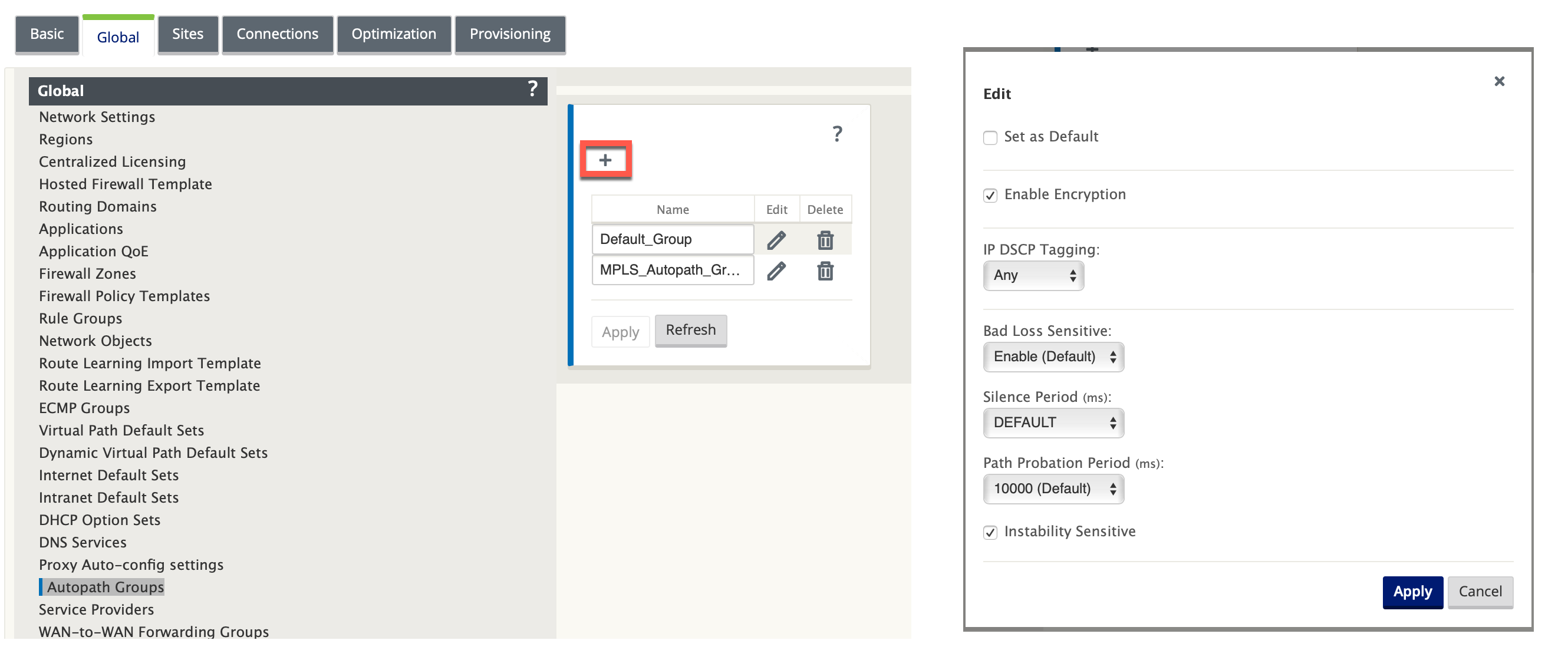 Autopath Gruppen PBR-Modus