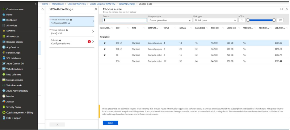 Azure 软件定义广域网设置
