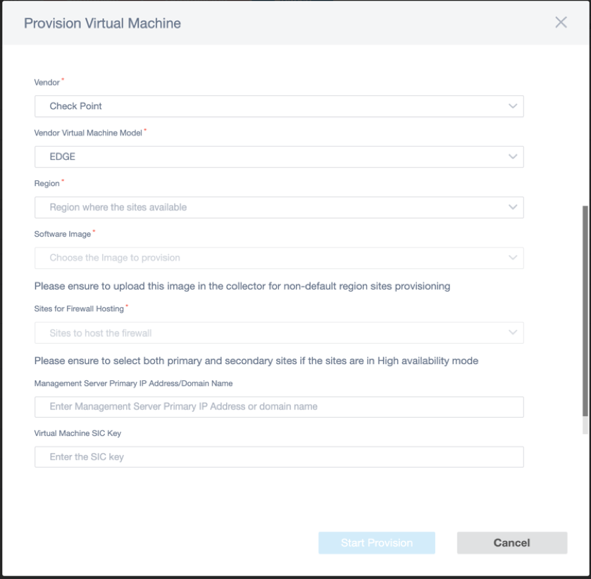Provisioning de máquinas virtuales de punto de comprobación