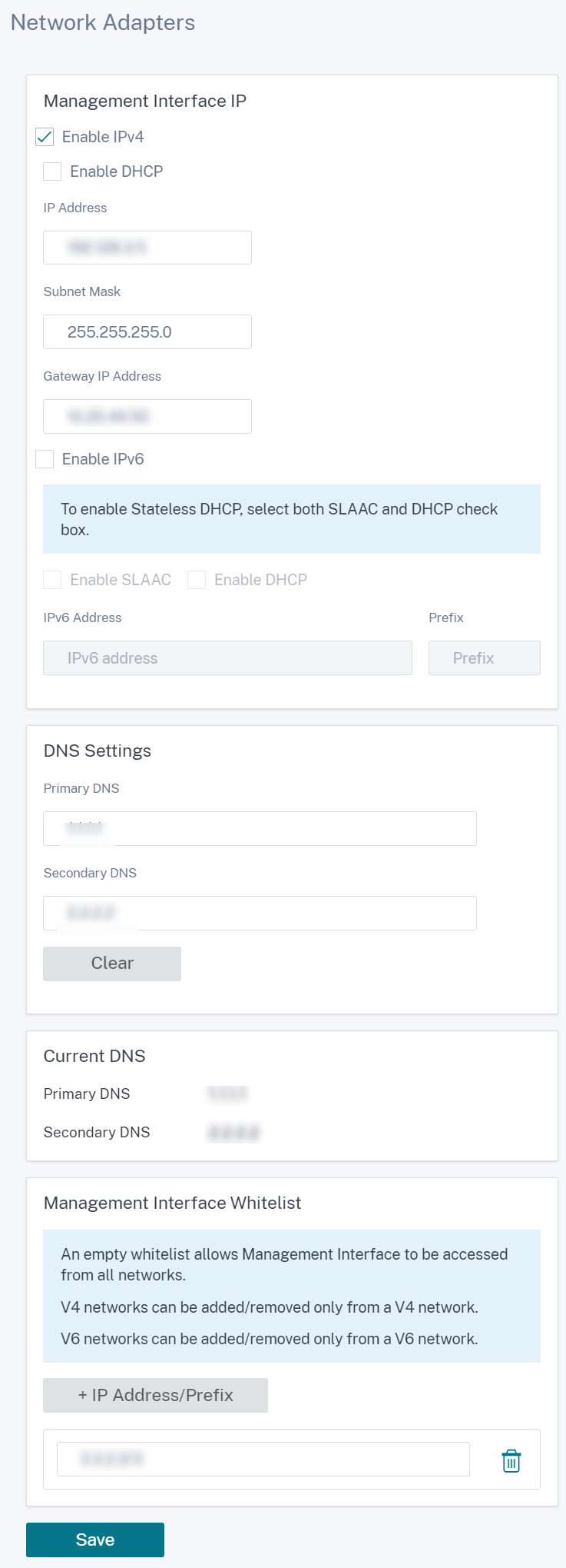 新的用户界面管理和 DNS