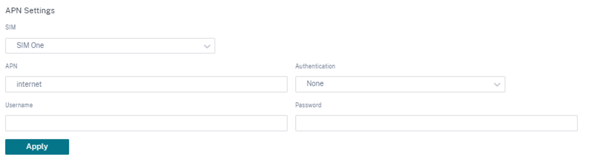 新的用户界面 APN 设置