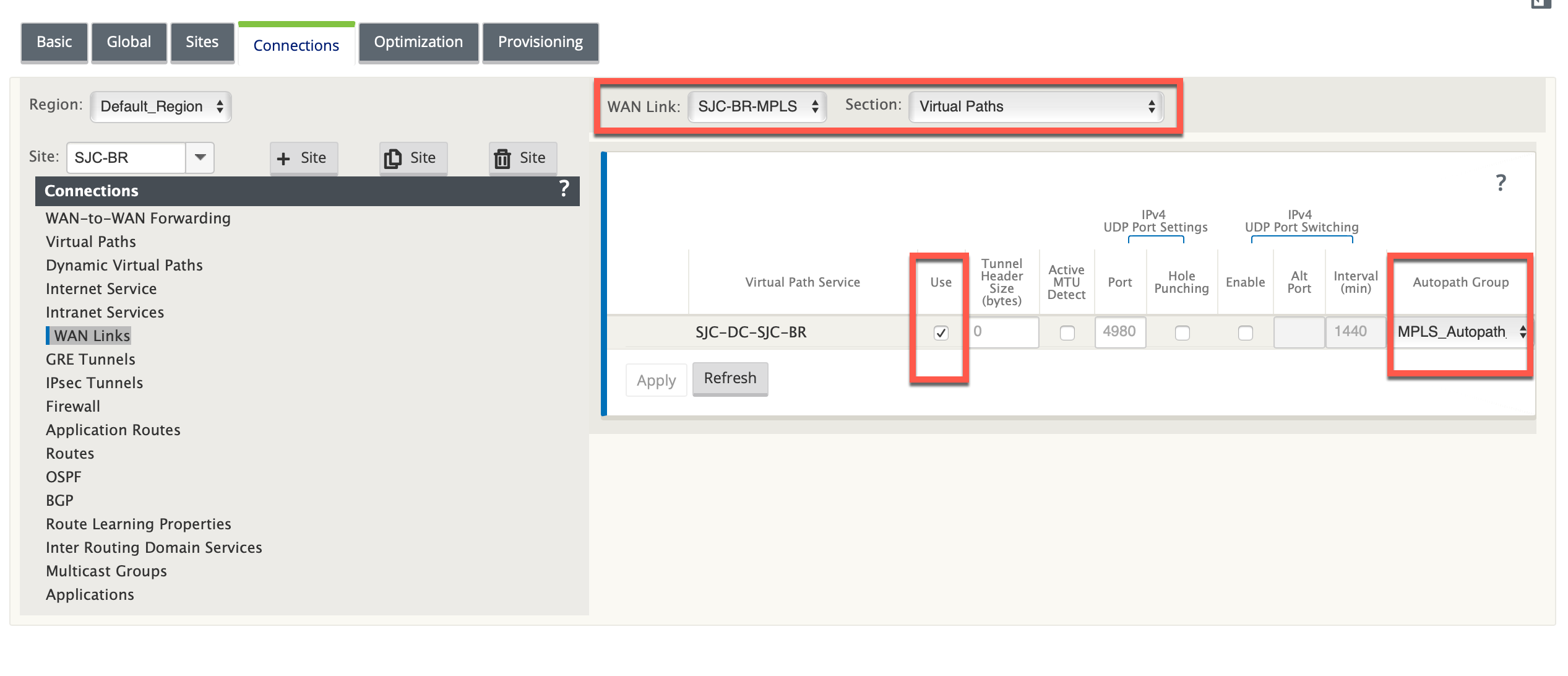 Autopath-Gruppen-Mapping