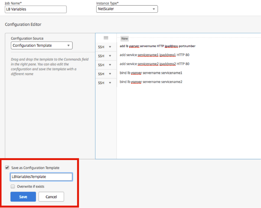Modèle de configuration