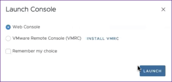 Select web console