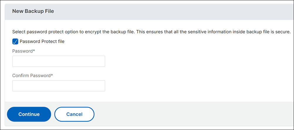 Backup Files