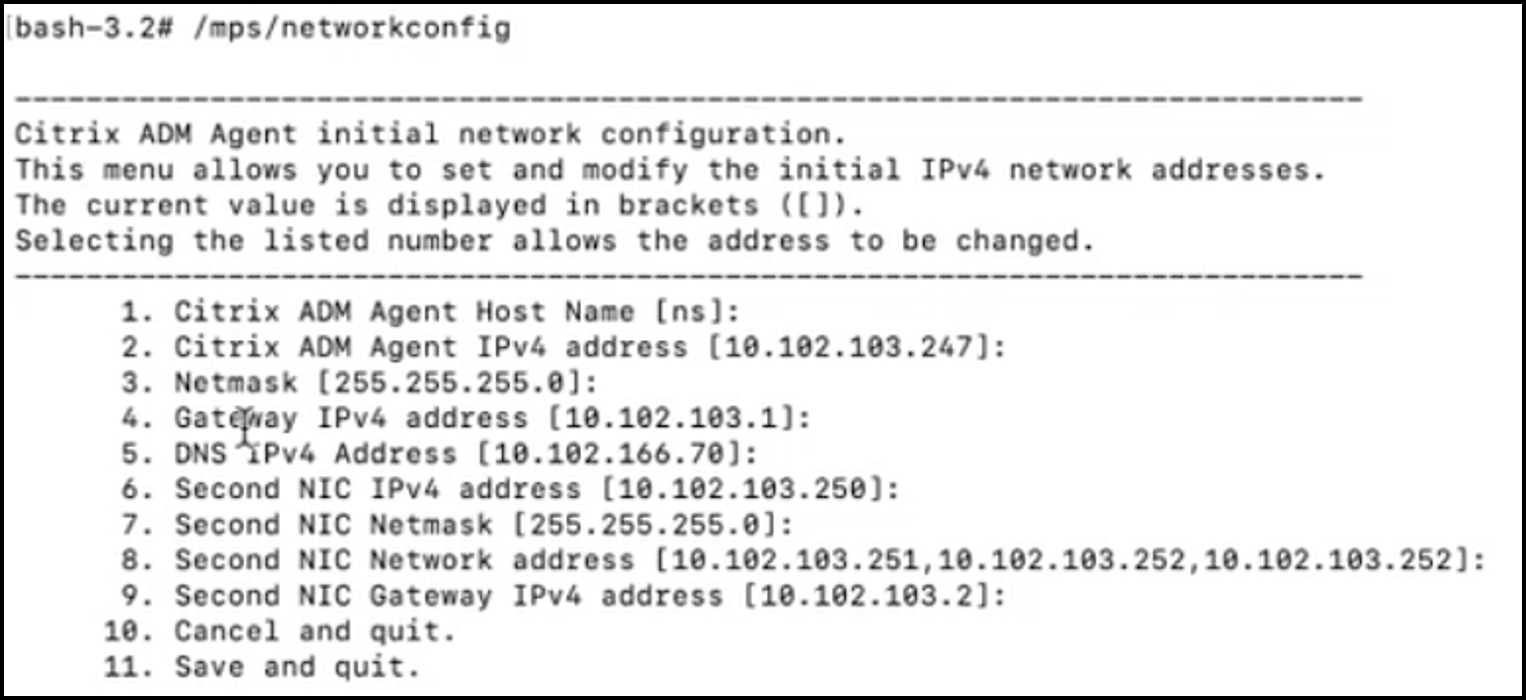 Code Block networkconfig