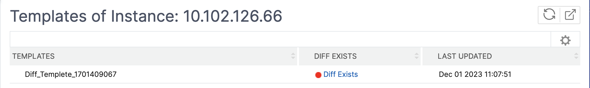 Vorlagen der Instanz