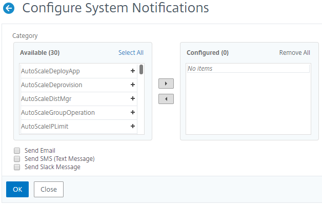 Configurer les notifications système