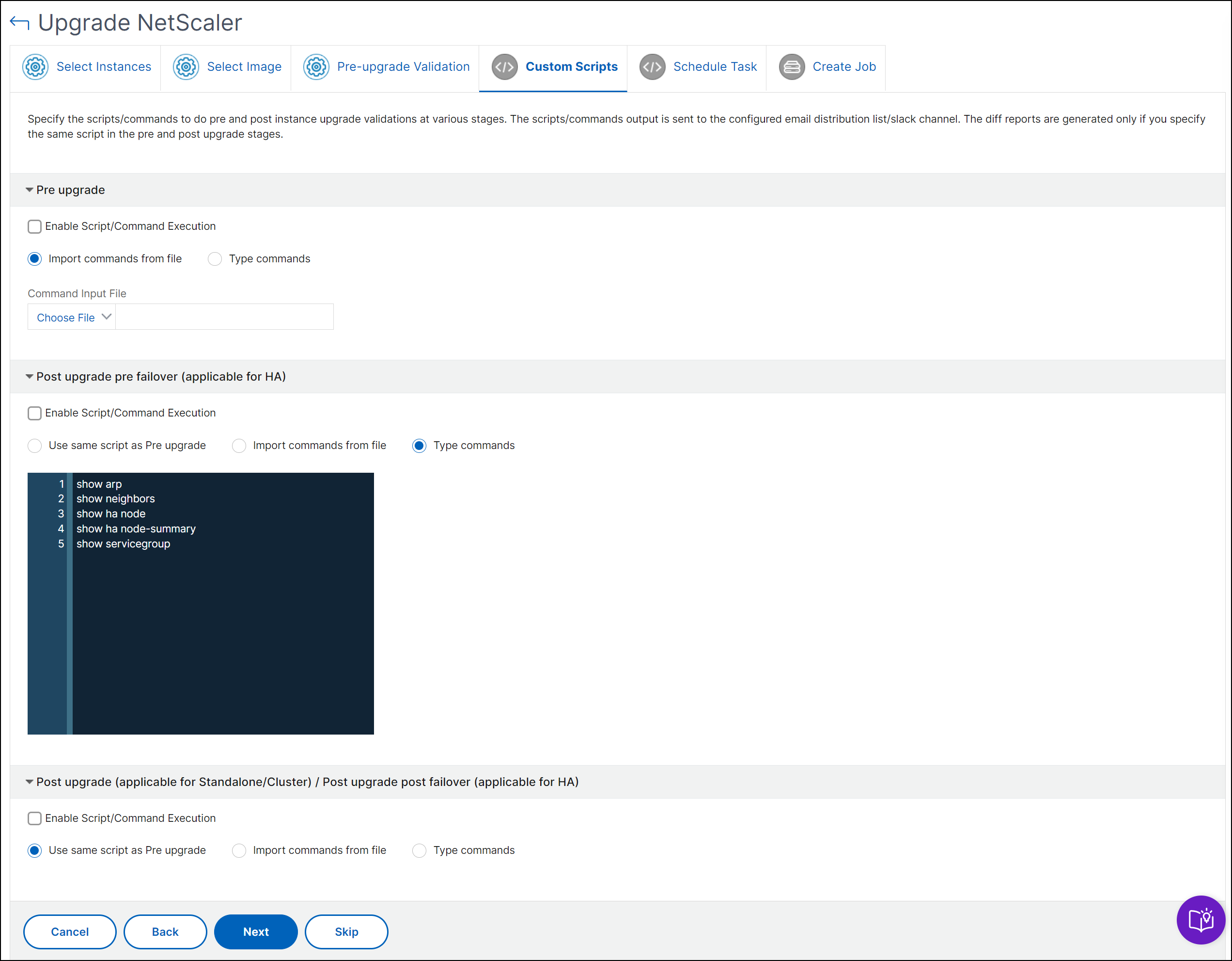 Custom scripts