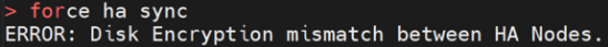 HA force sync error