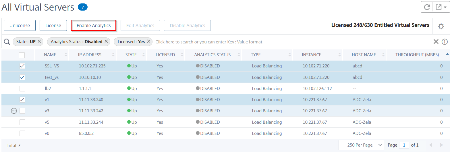Enable analytics
