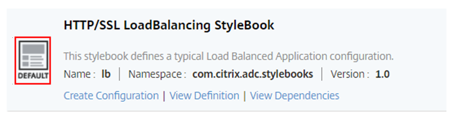 Default public StyleBooks
