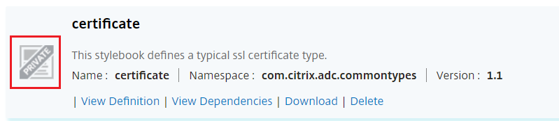 Default private icon