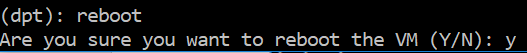 Restart virtual machine 2