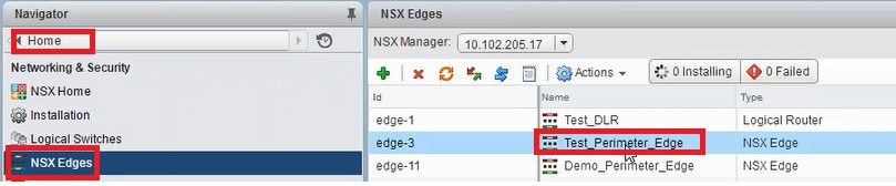NSX Edges