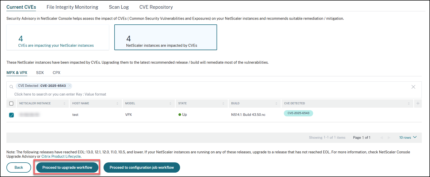 Remediation workflow