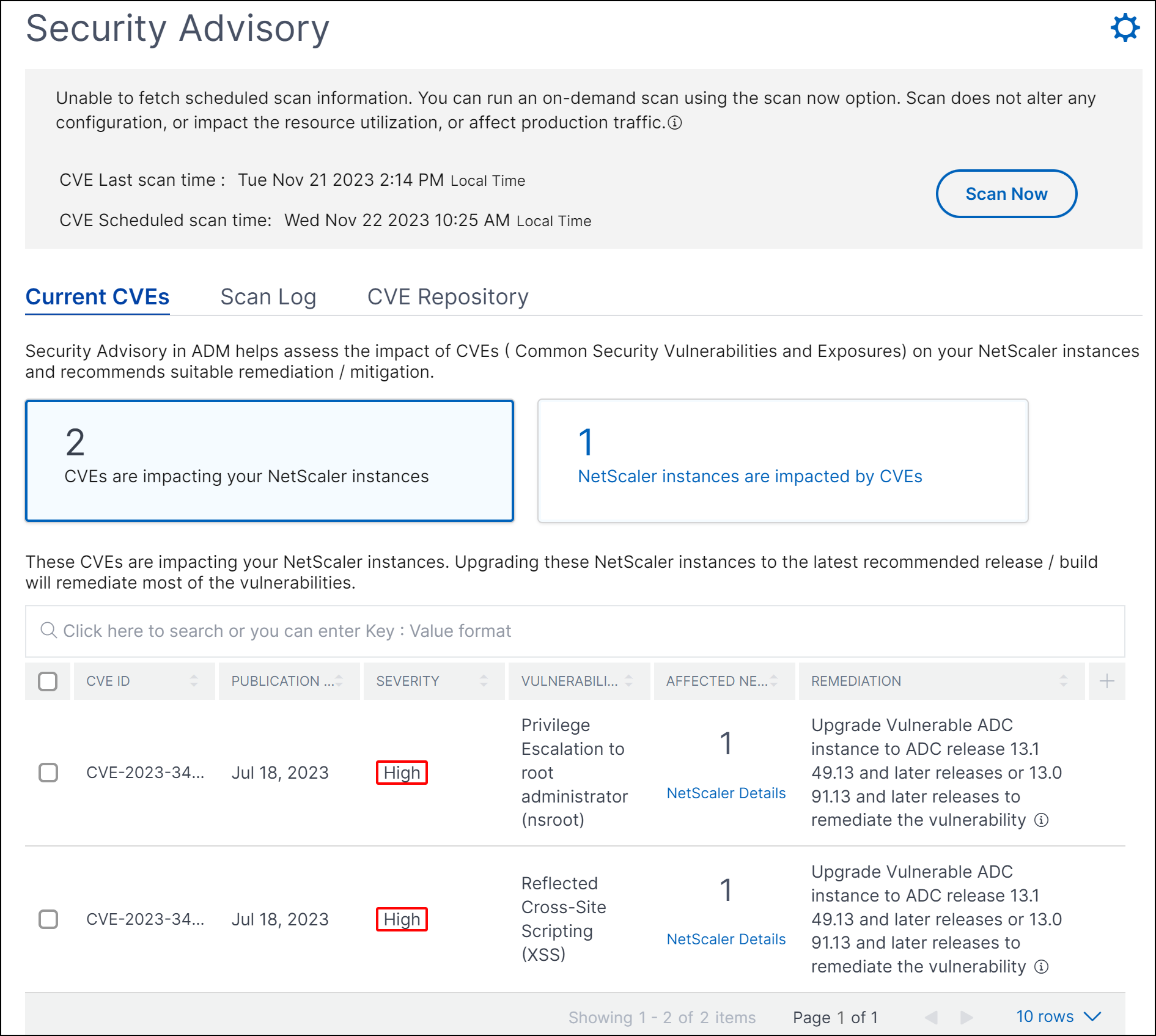 Updated security advisory