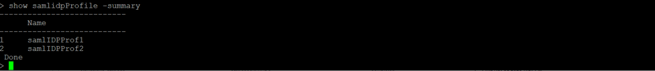 Find SAML profile