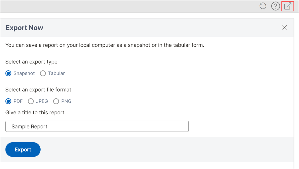 Snapshot-Export