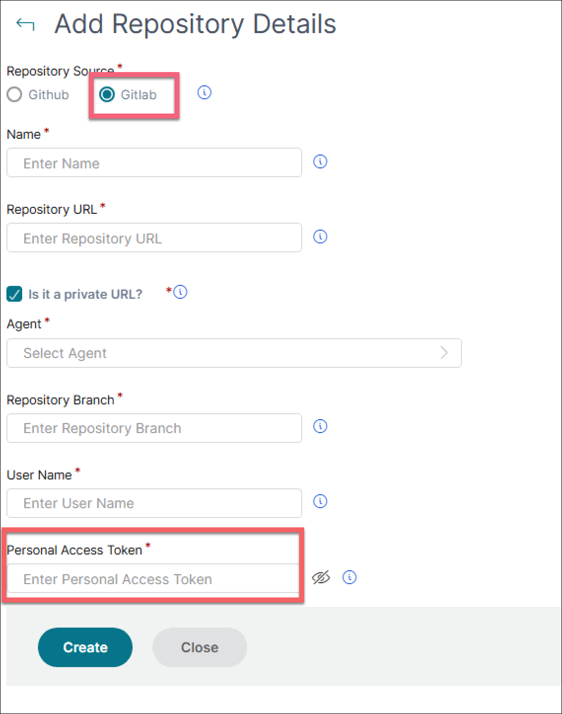 Add GIT lab repository