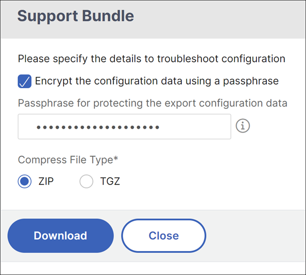 Support Bundle