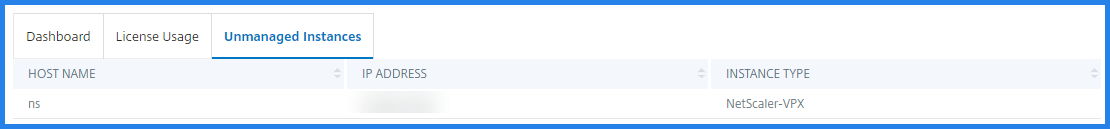 Unmanaged instances
