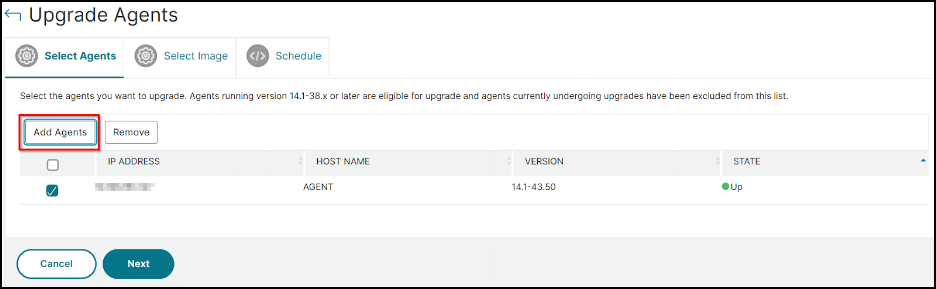 Add agents