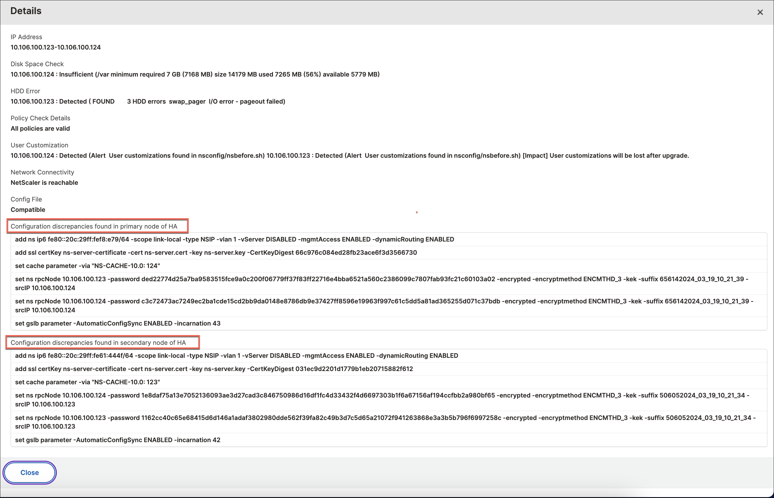 Bericht zur Vorabvalidierung des Upgrades