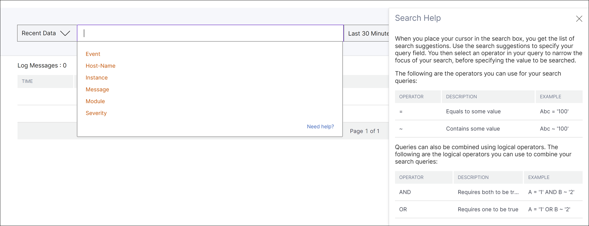 Syslog messages on NetScaler Console