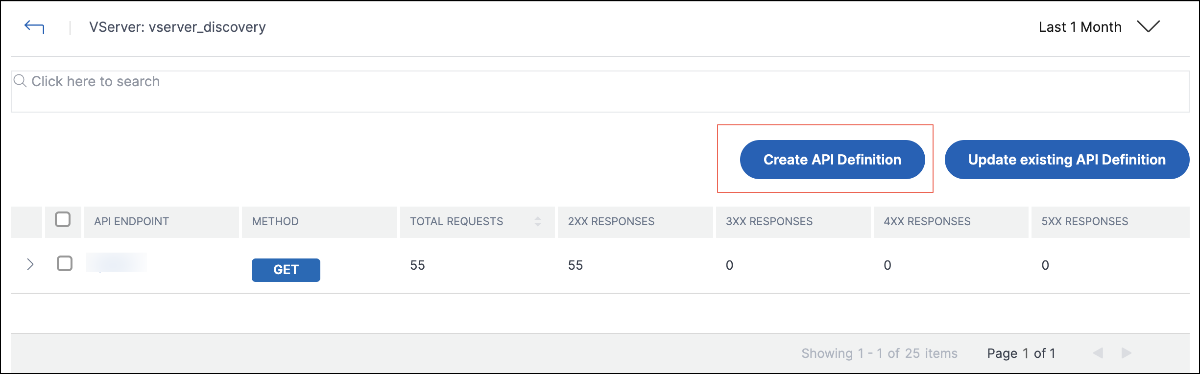 Update API Definition