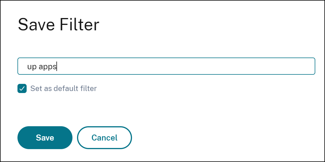 Filter name