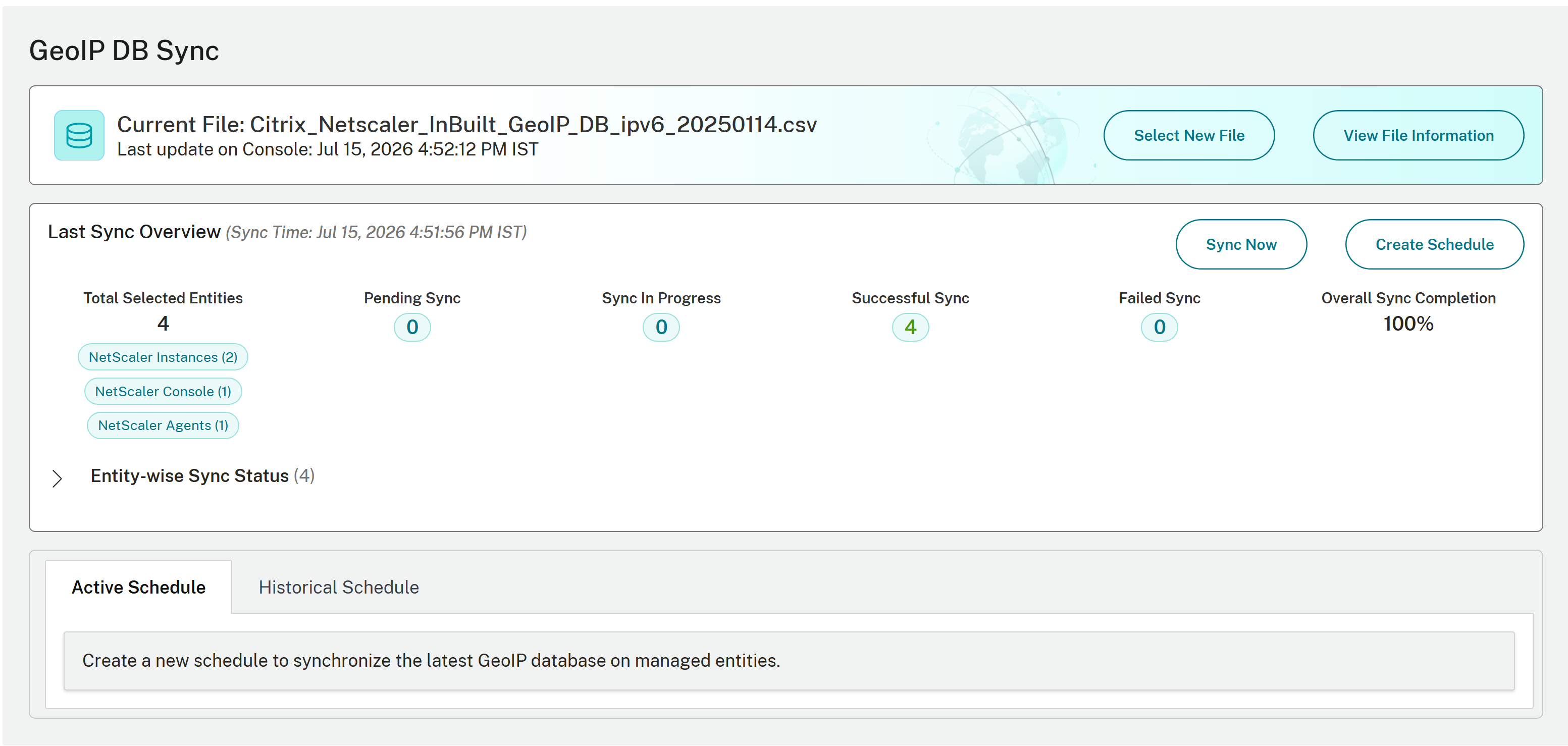 Centralized GeoIP DB sync options