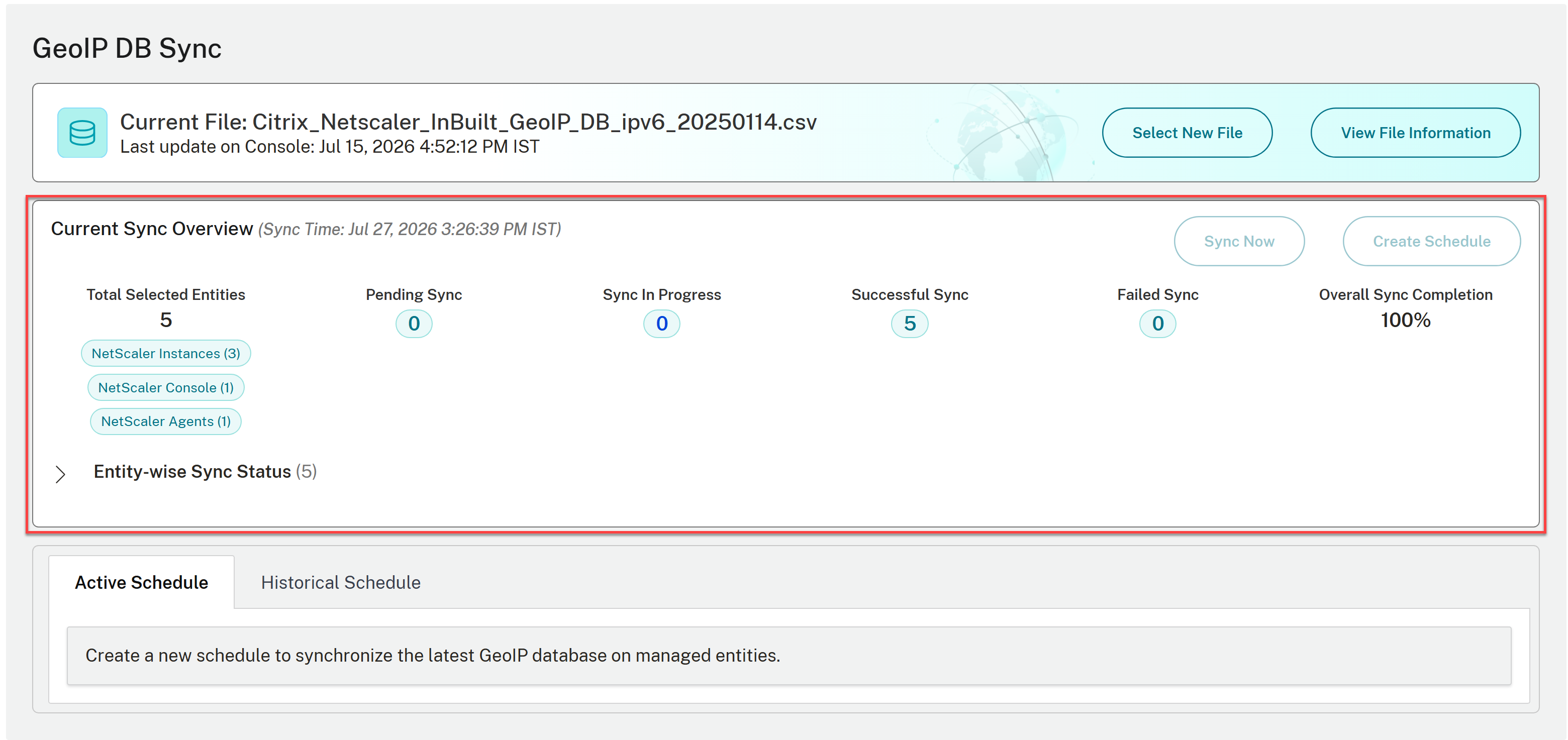 Centralized GeoIP DB sync progress