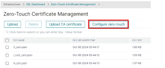 Configure