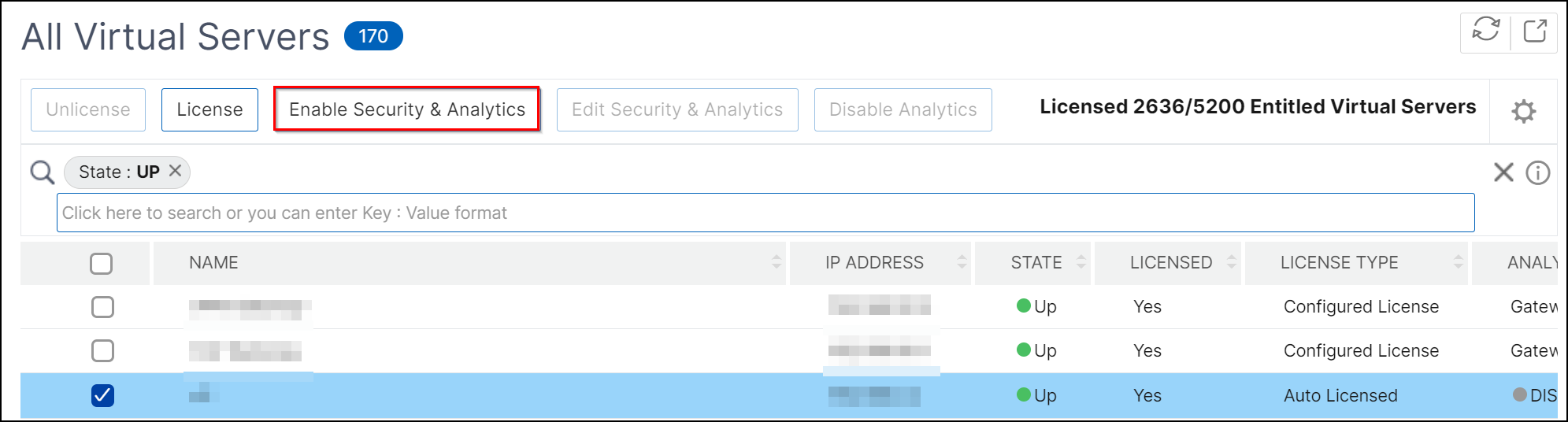 Enable analytics