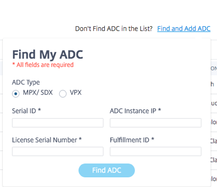 Find and add NetScaler