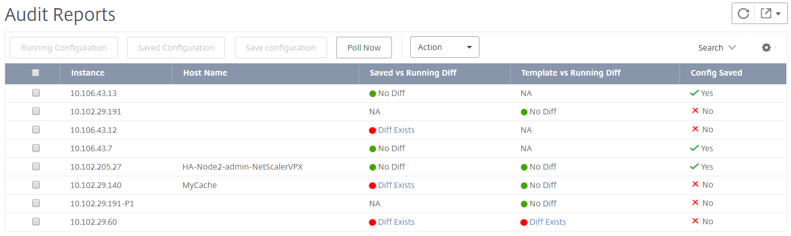 NetScaler config drift