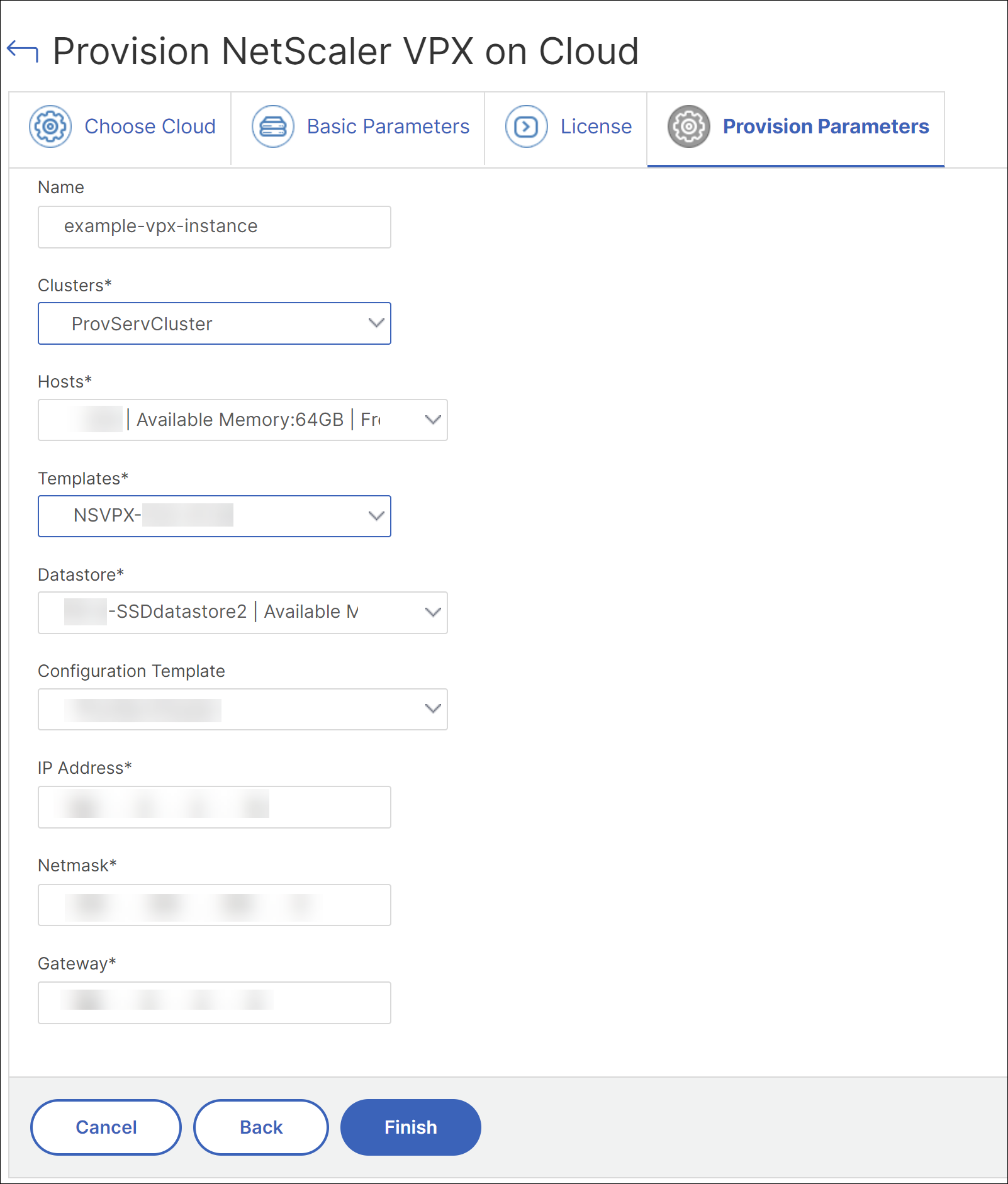Basic parameters