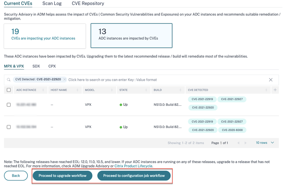 Remediation workflows