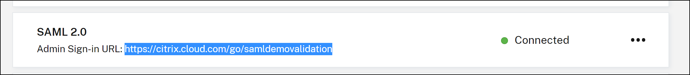 Example SAML