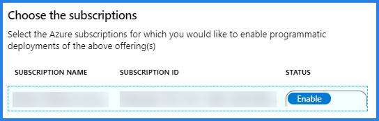Enable programmatic deployment