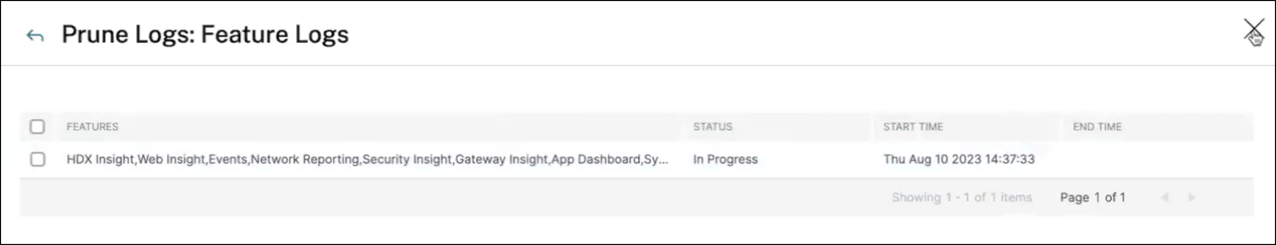 Feature logs