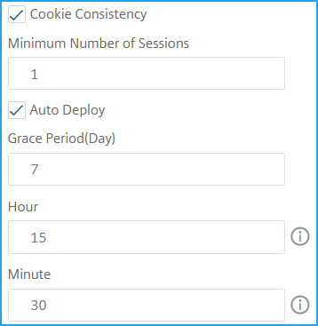 Security checks parameters