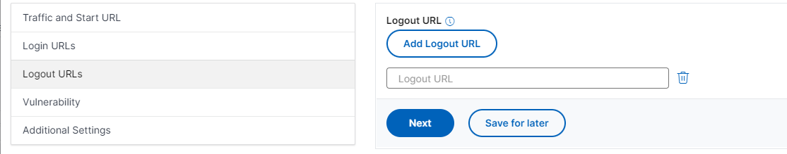 WAF logout